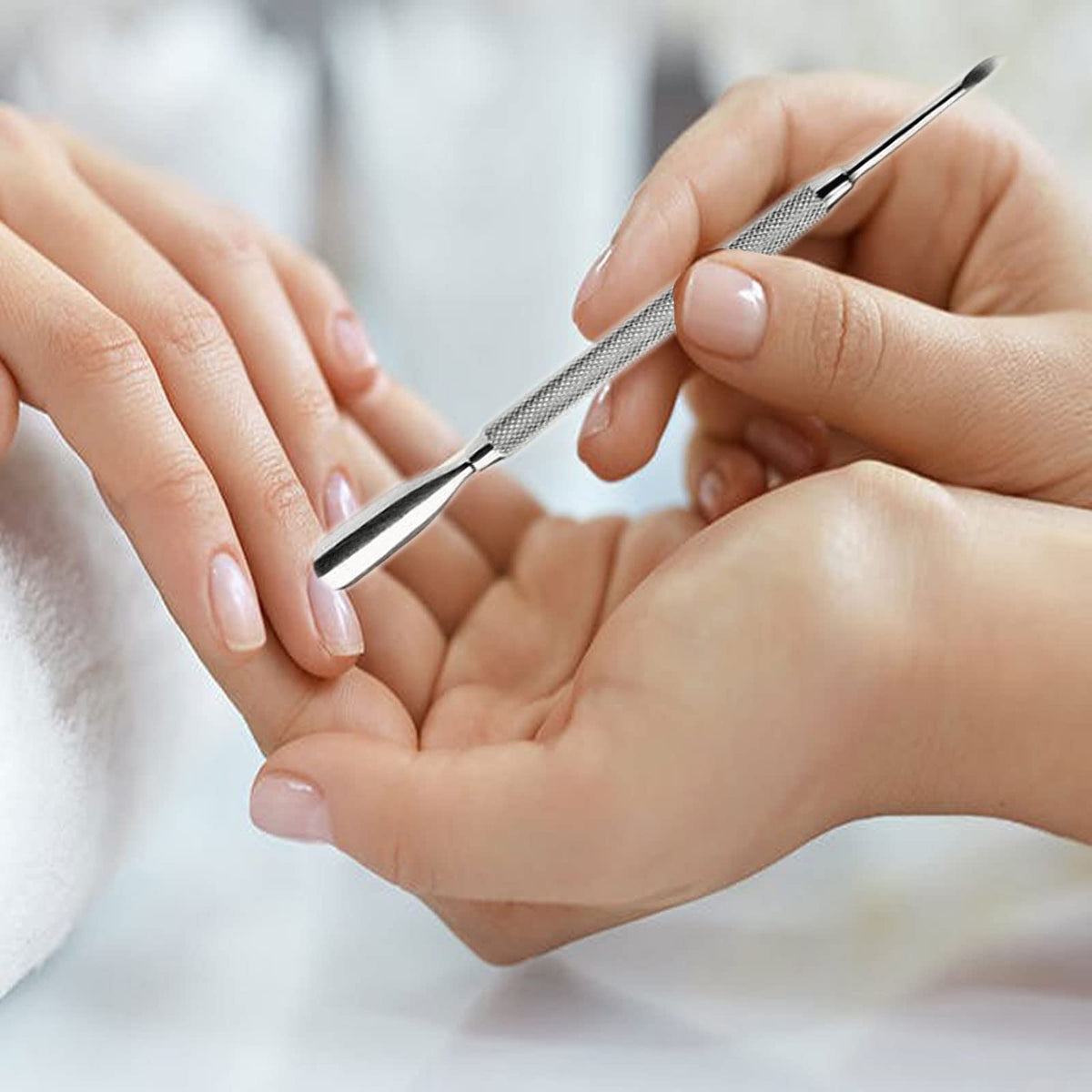 Krisp Beauty cuticle tools displayed on a white background