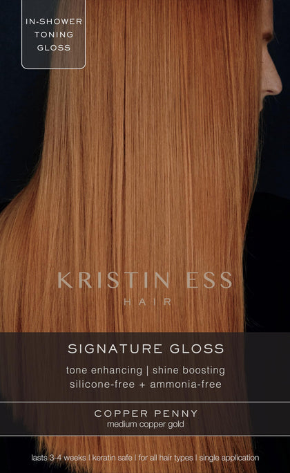 Kristin Ess Copper + Auburn Hair Gloss front view