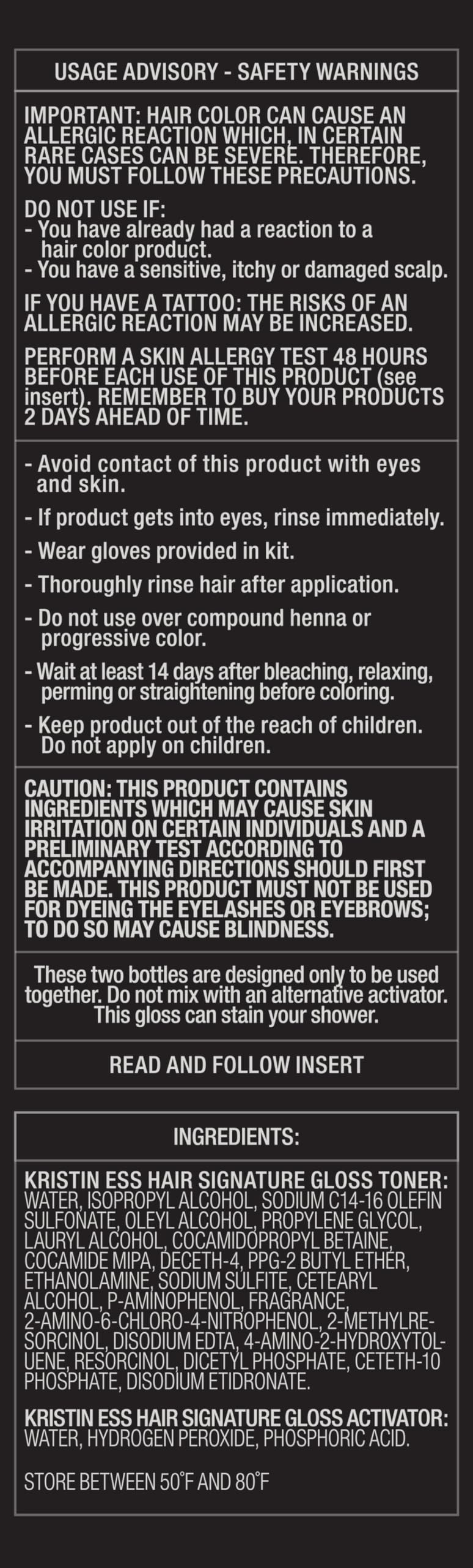 Kristin Ess Copper + Auburn Hair Gloss packaging