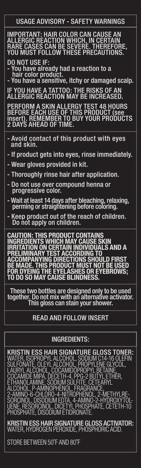 Kristin Ess Copper + Auburn Hair Gloss packaging
