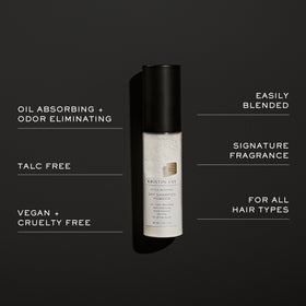Kristin Ess Dry Shampoo Powder on a bathroom counter