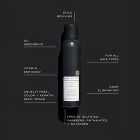 Kristin Ess Dry Shampoo Spray application on hair