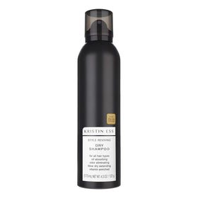 Kristin Ess Dry Shampoo Spray packaging with fresh pear