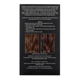 Kristin Ess Hair Gloss Cherry Cola application instructions on back