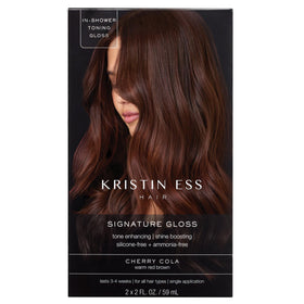 Kristin Ess Hair Gloss Cherry Cola front view with packaging