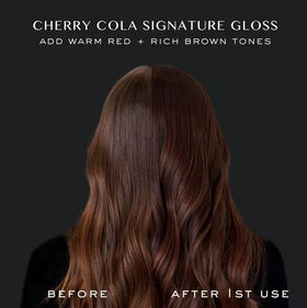 Kristin Ess Hair Gloss Cherry Cola texture close-up