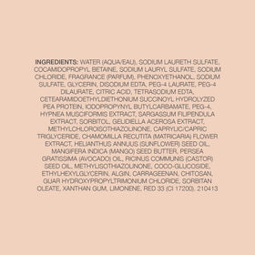Kristin Ess shampoo ingredients list on packaging