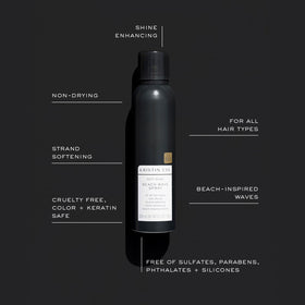 Kristin Ess Soft Shine Beach Wave Hair Spray in a lifestyle setting