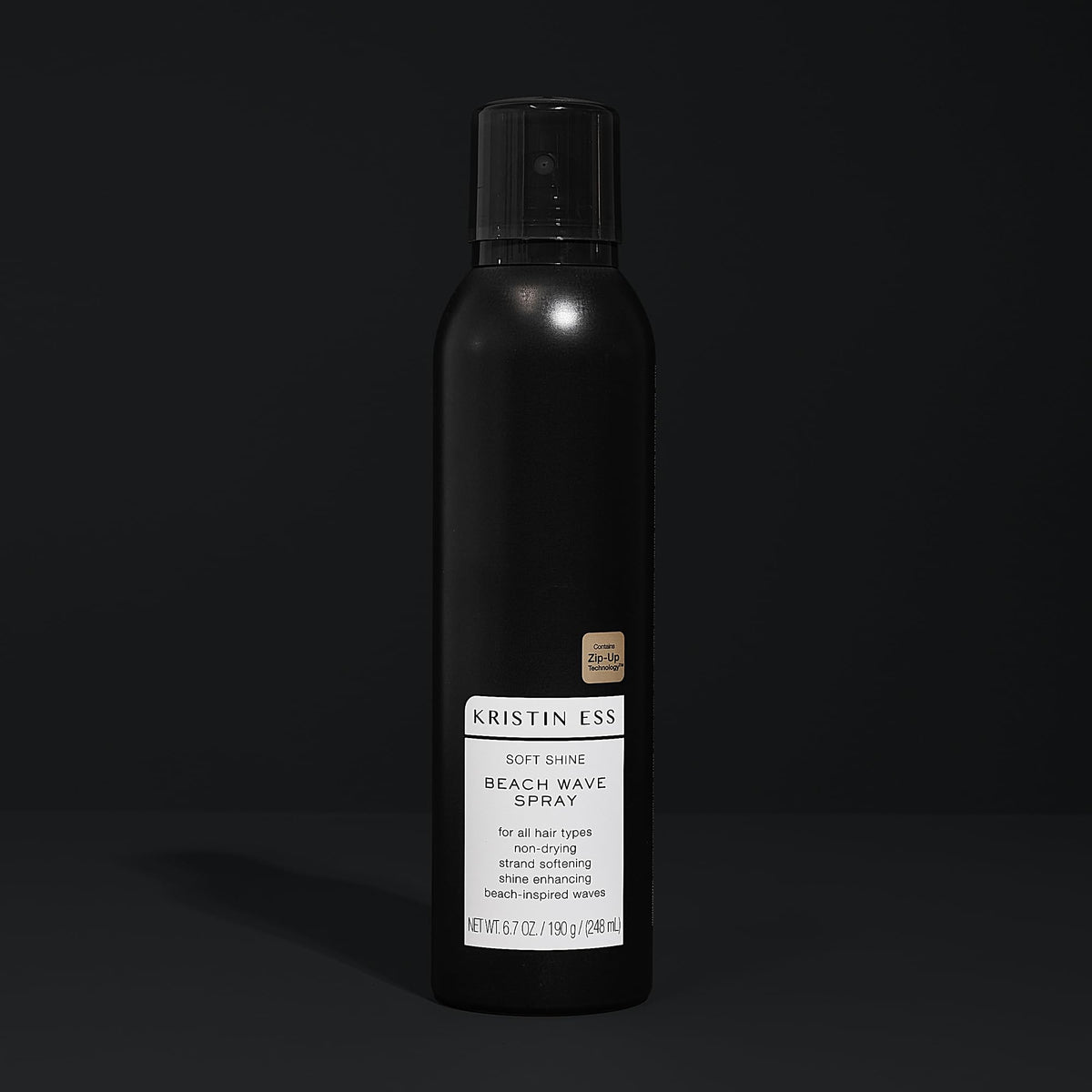 Kristin Ess Soft Shine Beach Wave Hair Spray packaging details