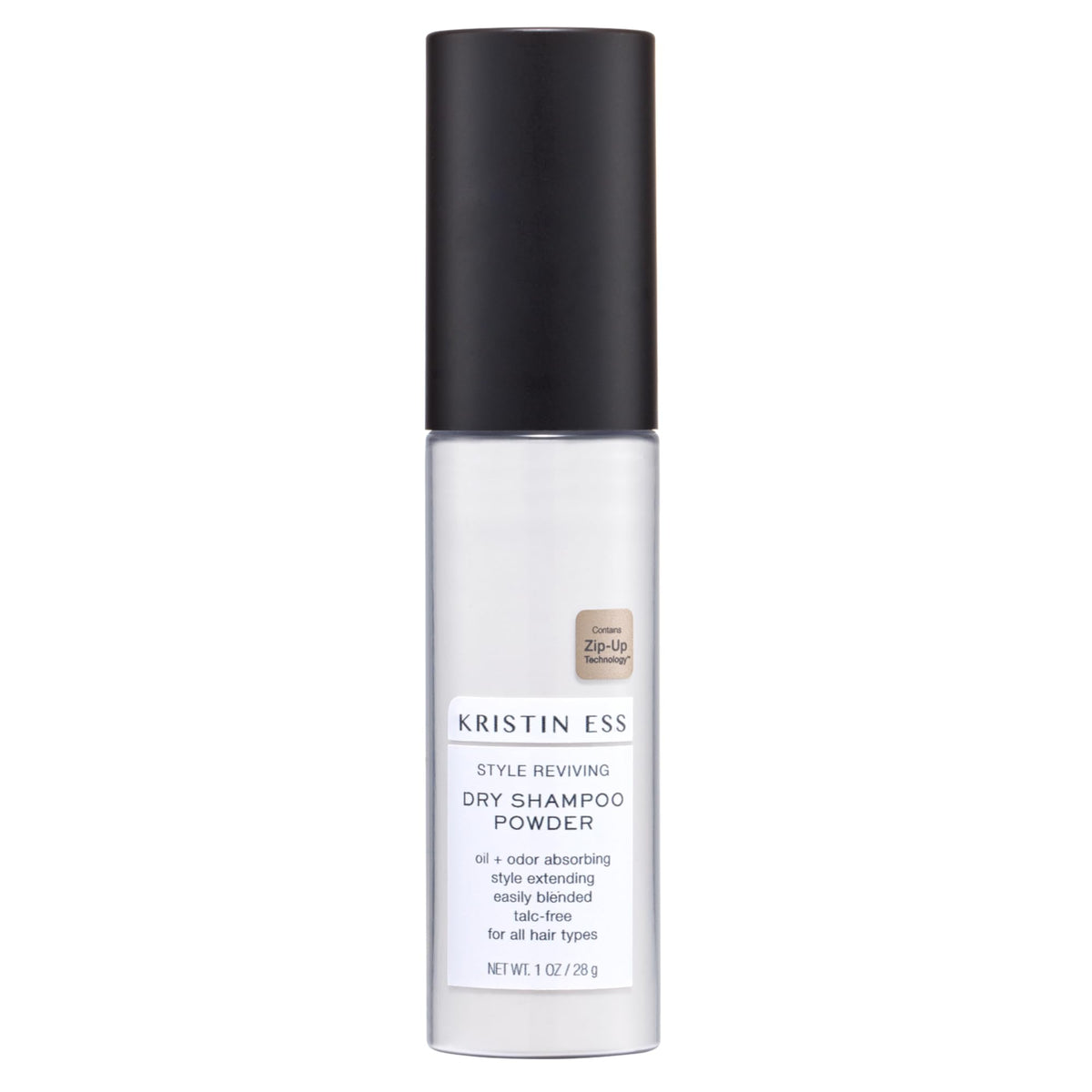 Kristin Ess Travel Size Dry Shampoo Powder front view with fresh pear fragrance