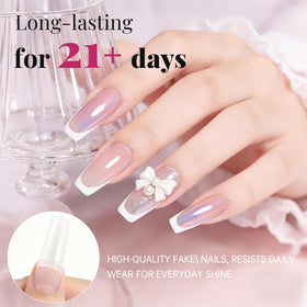 krofaue acrylic nail tips showing flexibility