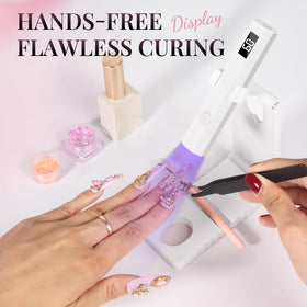 krofaue Cordless UV Nail Light digital display close-up