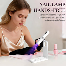 krofaue Cordless UV Nail Light in nail salon setting