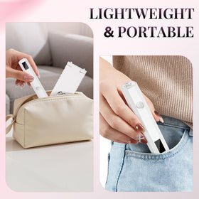 krofaue Cordless UV Nail Light with manicured nails