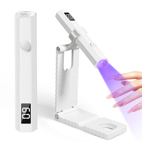 krofaue Cordless UV Nail Light with stand front view
