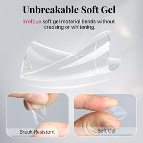krofaue Duck Nail Tips showing various sizes from 0 to 11