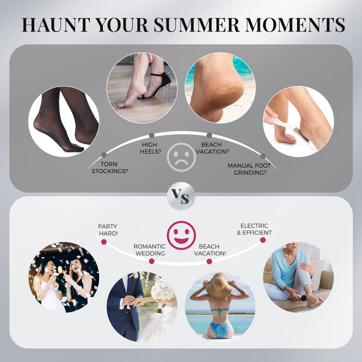 krofaue Electric Callus Remover in use on feet
