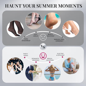 krofaue Electric Callus Remover in use on feet