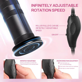 krofaue Electric Foot Callus Remover showing power adapter