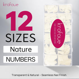 krofaue French Nail Tips close-up of soft gel material