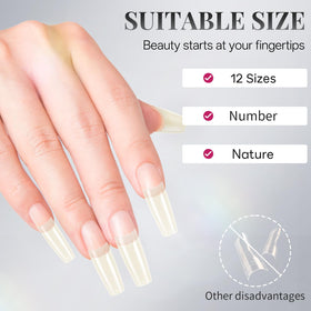 krofaue French Nail Tips on display