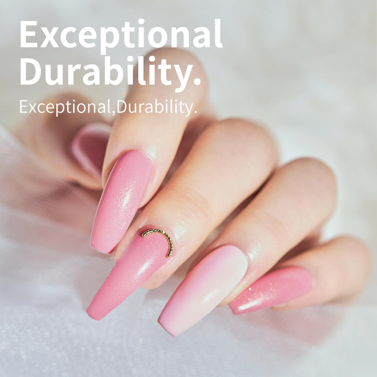 krofaue Half Cover Coffin Nail Tips in festive packaging for gifting