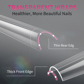 krofaue Half Cover Coffin Nail Tips trimmed to different lengths