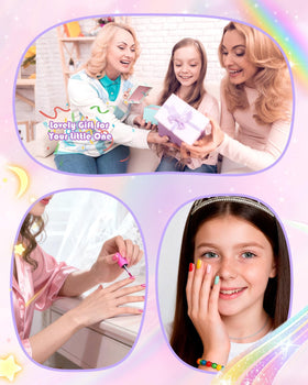 krofaue Kids Nail Tips arranged by size for easy selection