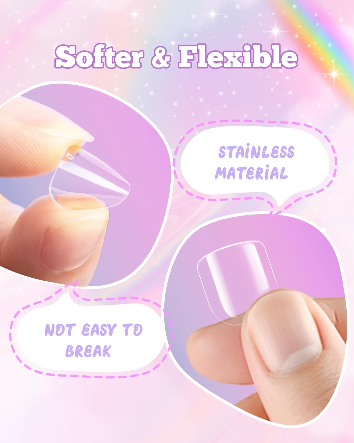 krofaue Kids Nail Tips packaging front
