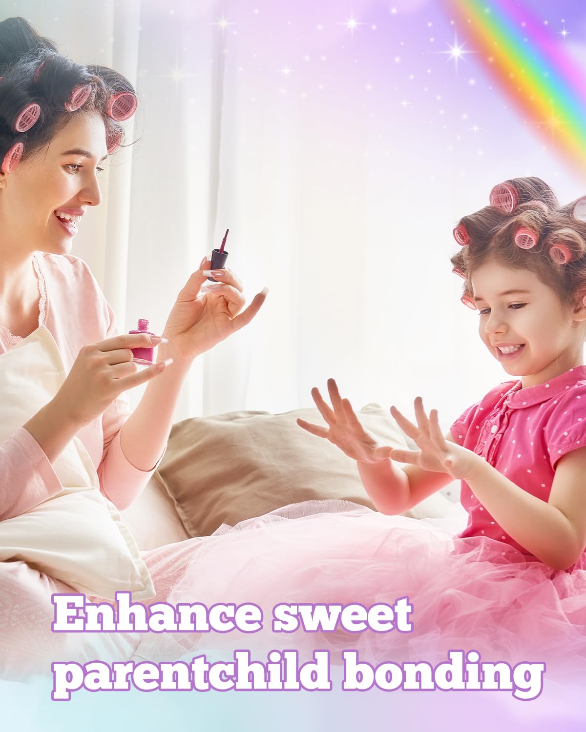 krofaue Kids Nail Tips soft gel material close-up