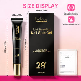 krofaue nail glue gel packaging details
