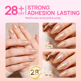 krofaue nail glue gel with rhinestones