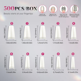 krofaue nail tips in packaging