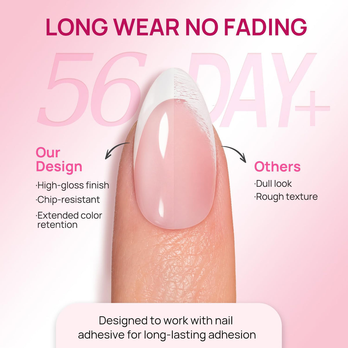 krofaue nail tips packaging showing 15 sizes