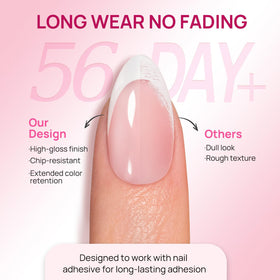 krofaue nail tips packaging showing 15 sizes