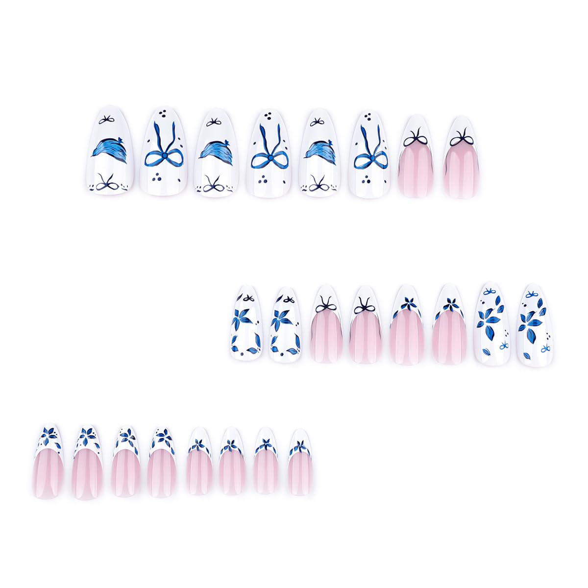KRTBKR press on nails in packaging showing 12 sizes