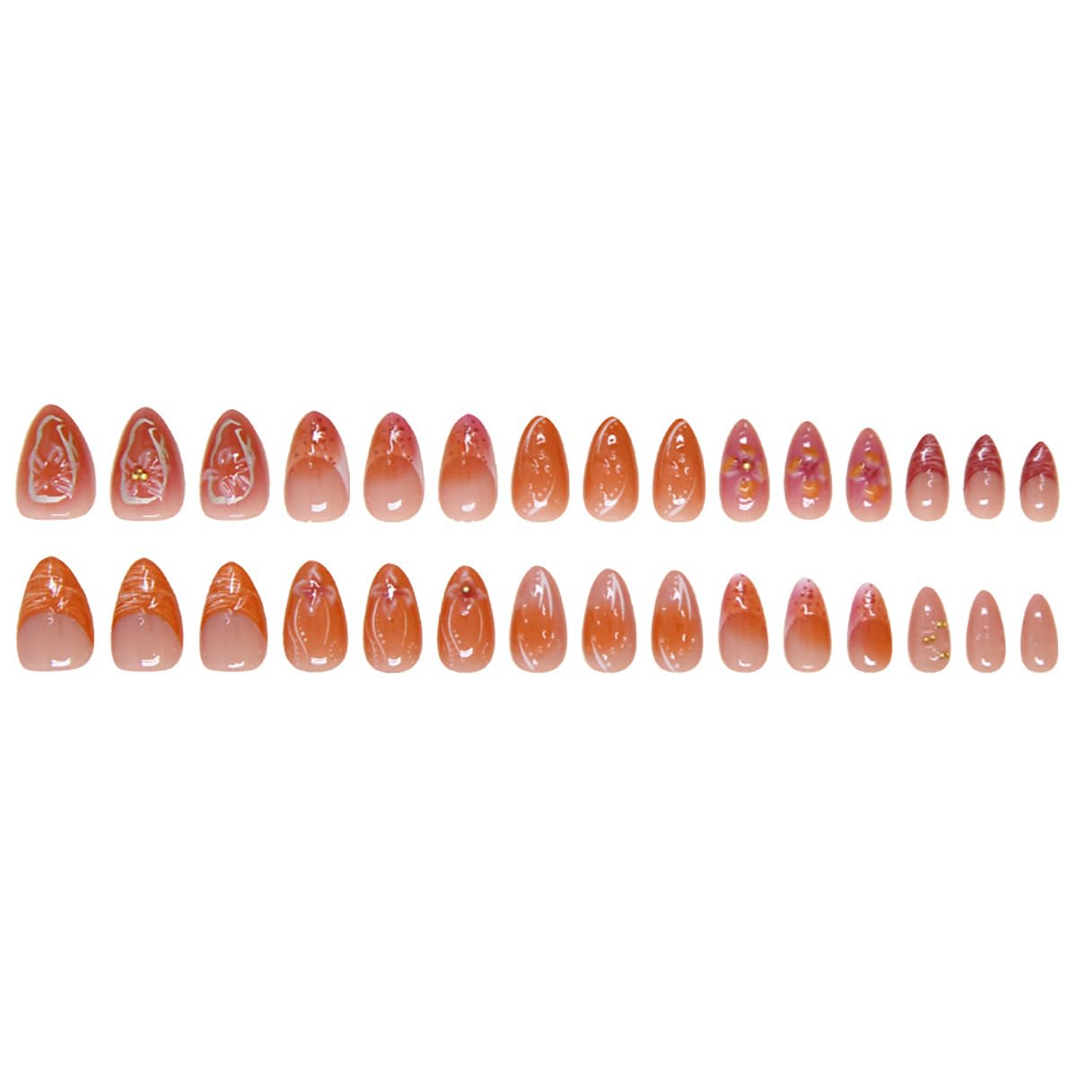 KRTBKR press on nails packaging front view