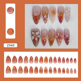KRTBKR press on nails set with DIY nail art tools