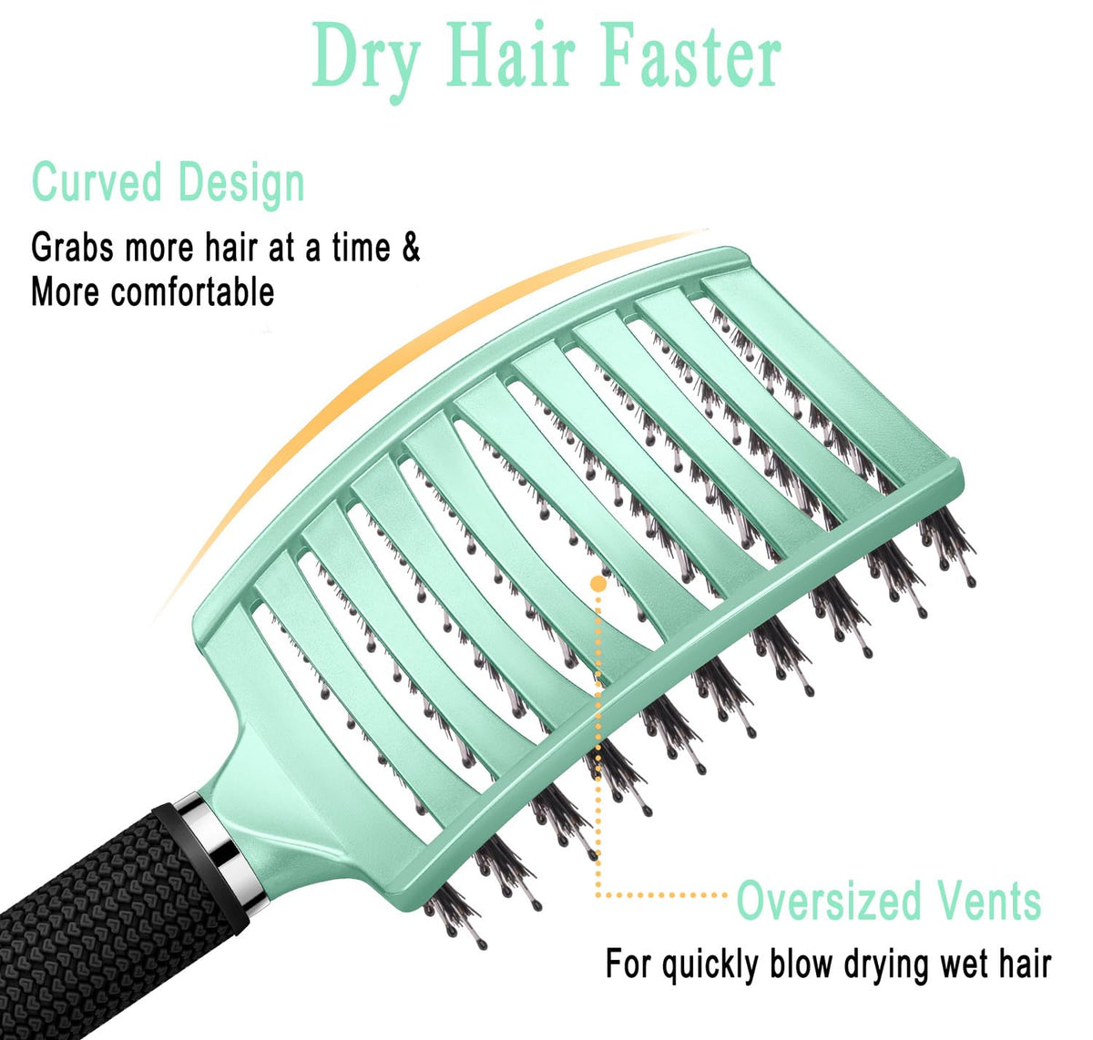 KTKUDY Detangling Brush being held by a child
