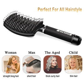 KTKUDY Detangling Brush on a bathroom counter