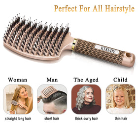 KTKUDY Detangling Brush on a bathroom counter