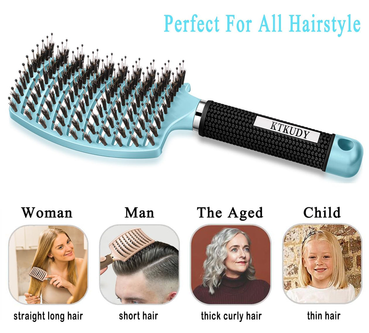 KTKUDY Detangling Brush packaging for gift presentation