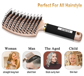 KTKUDY Detangling Brush with packaging on a white background