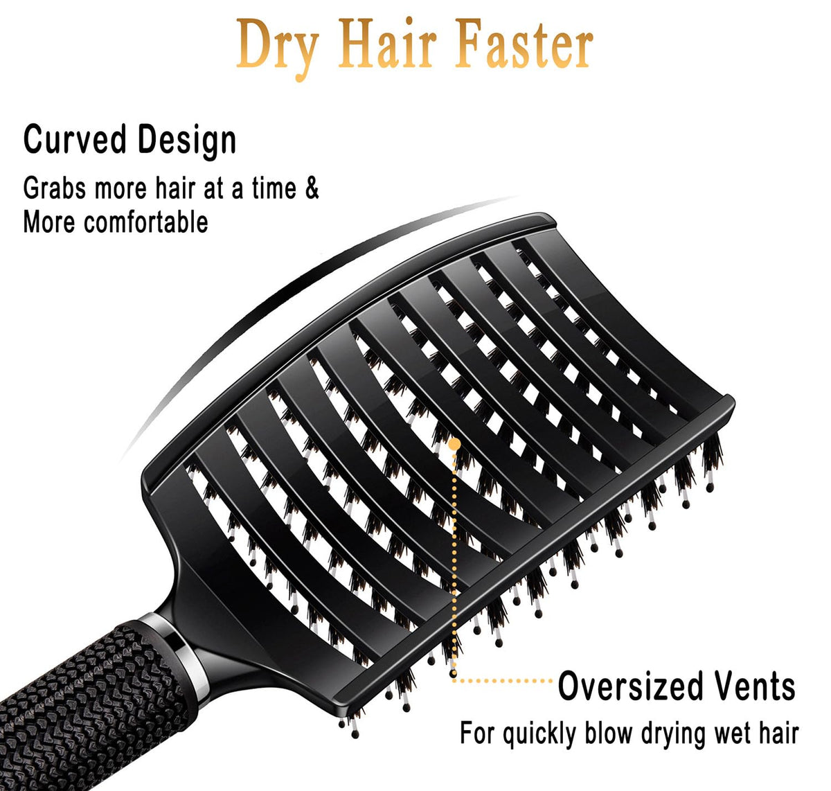 KTKUDY Detangling Brush with packaging on display