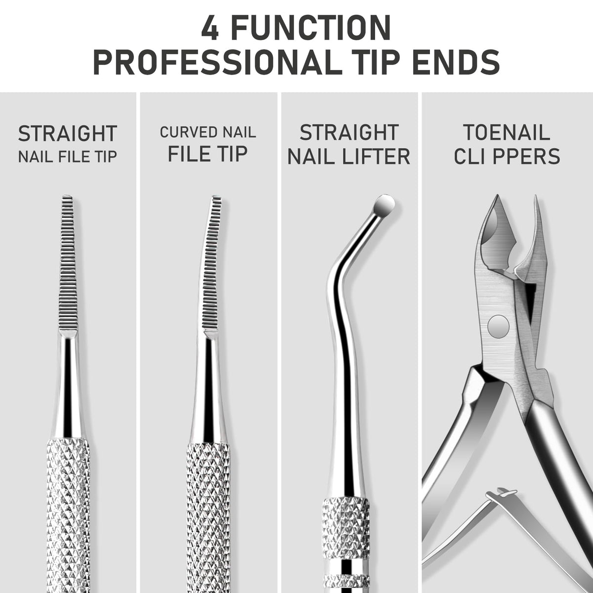 KuanStore ingrown toenail clippers close-up showing precision design