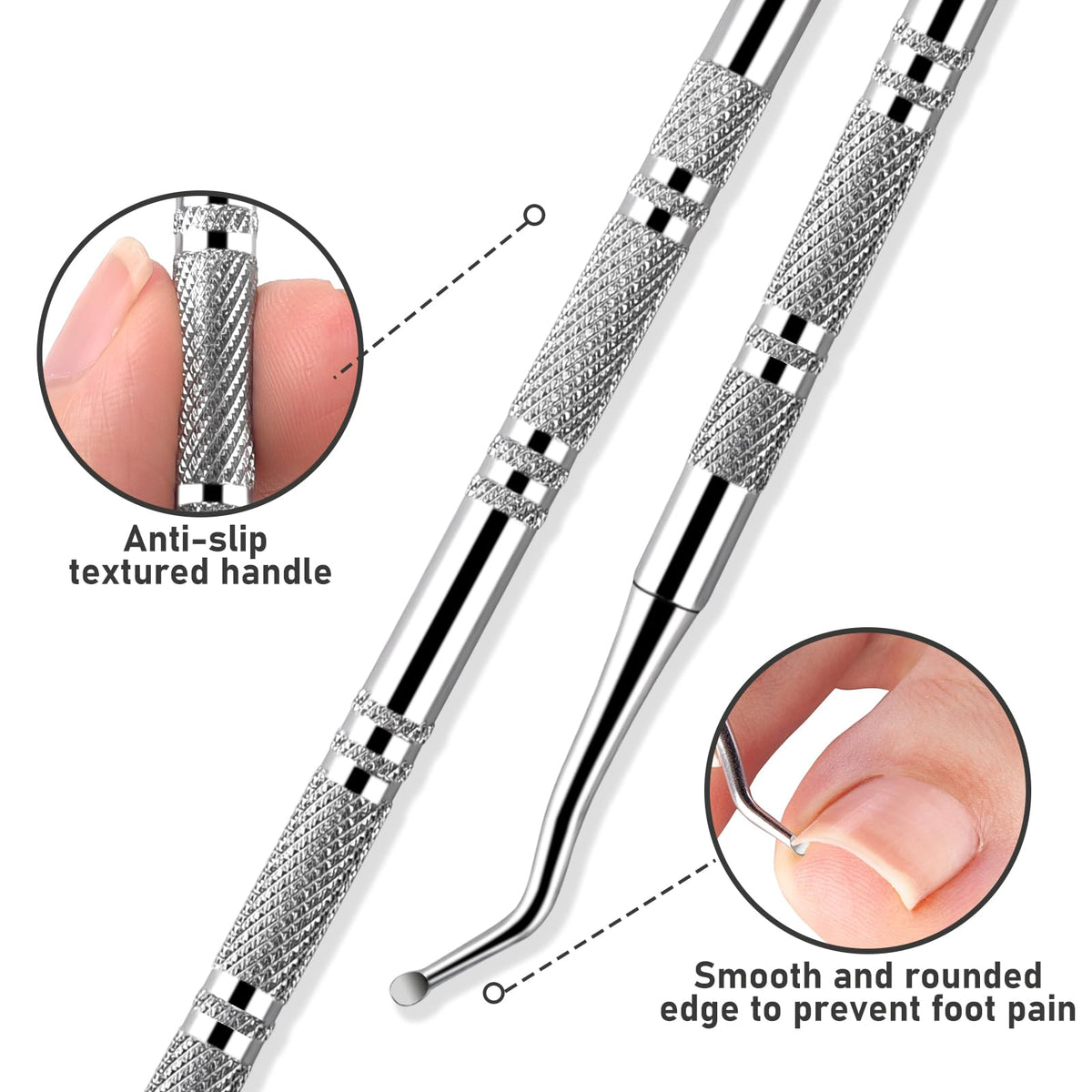 KuanStore ingrown toenail tools set laid out on a surface