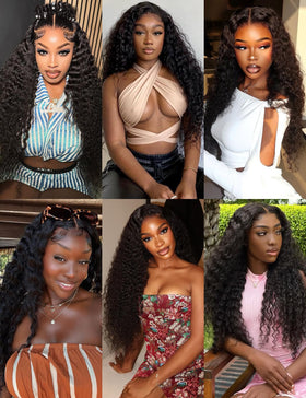 Kucmir 30 Inch Deep Wave Lace Front Wig packaging with brand logo