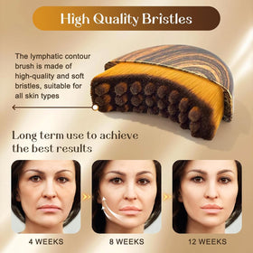 KUHEE Lymphatic Brush Set in use on a person's face