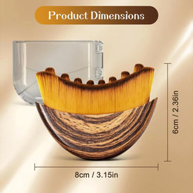 KUHEE Lymphatic Contour Face Brush Set displayed on a bathroom counter