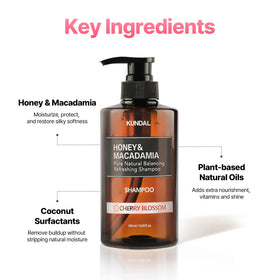 KUNDAL hair care set on a bathroom shelf